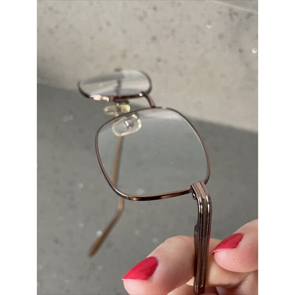 PERRY ELLIS PE608-1 Eyeglasses Frames Only Mens 54-18-135 Brown Polished - Picture 7 of 10